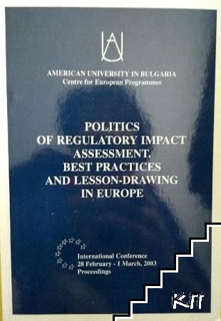 Politics of regulatory impact assessment best practices and lesson-drawing in Europe