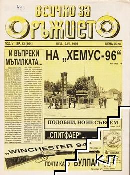 Всичко за оръжието. Бр. 13 / 1996