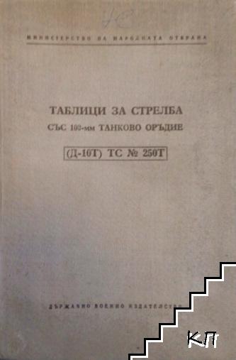 Таблици за стрелба с 100-mm танково оръдие