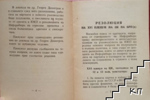 Резолюция на XVI пленум на ЦК на БРП(к) (Допълнителна снимка 1)