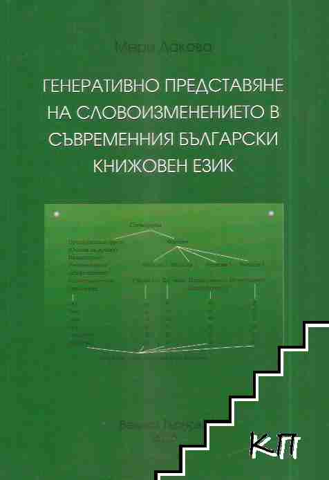 Генеративно представяне на словоизменението в съвременния български книжовен език