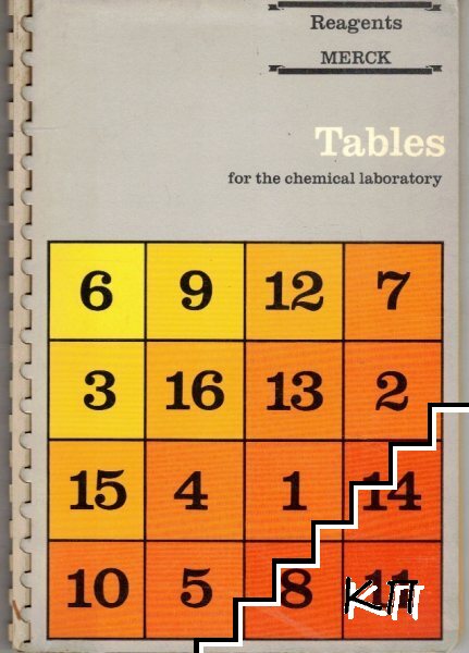 Tables for the chemical laboratory