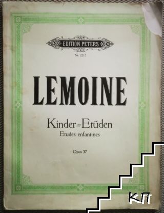 Kinder Etüden / Etudes enfantines pour Piano. Op. 37