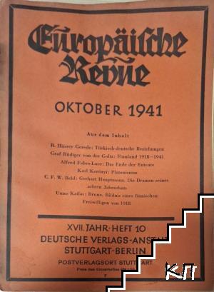 Europäische Revue. Heft 10 / Oktober 1941