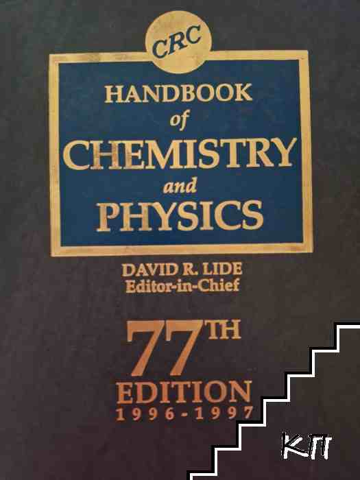 CRC Handbook of Chemistry and Physics 77th Edition