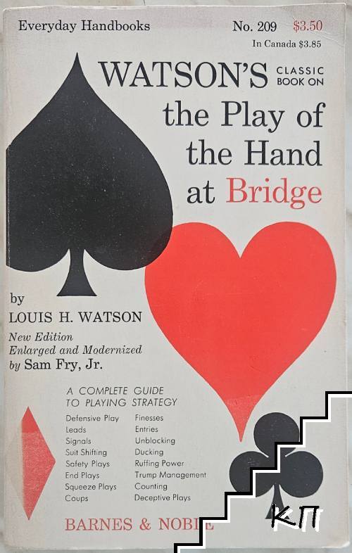 Watson's Classic Book on the Play of the Hand at Bridge
