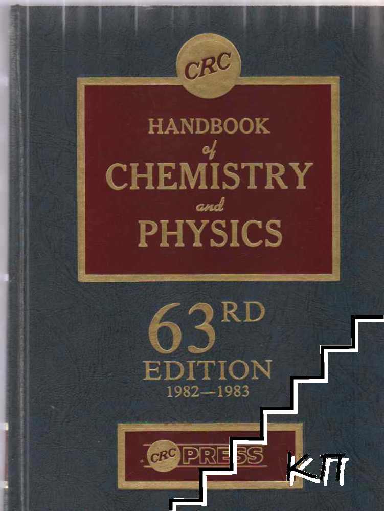 Handbook of Chemistry and Physics