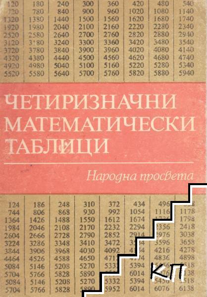 Четиризначни математически таблици