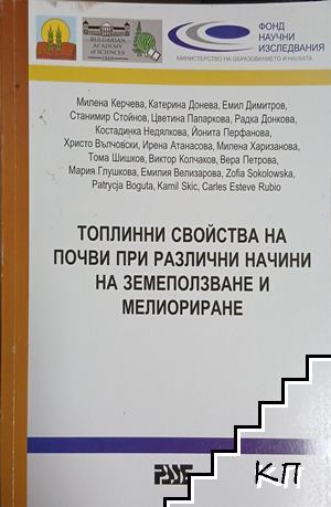 Топлинни свойства на почви при различни начини на земеползване и мелиориране