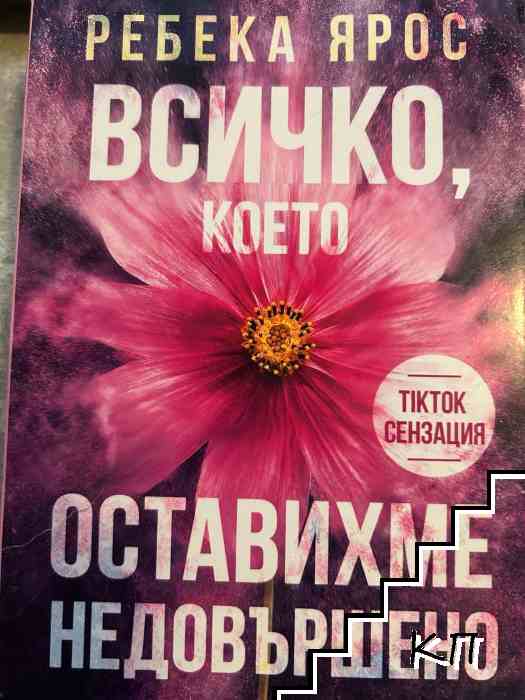 Всичко, което оставихме недовършено